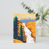 ヨセミテナショナルパークチルヌアルナ滝カリフォルニア ポストカード (スタンド正面)