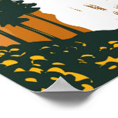 ヨセミテナショナルパークネバダ滝カリフォルニア ポスター (角)