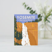 ヨセミテナショナルパークネバダ滝カリフォルニア ポストカード (スタンド正面)