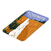 ヨセミテナショナルパークネバダ滝カリフォルニア マグネット (左側)