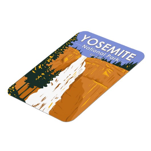 ヨセミテナショナルパークネバダ滝カリフォルニア マグネット (左側)