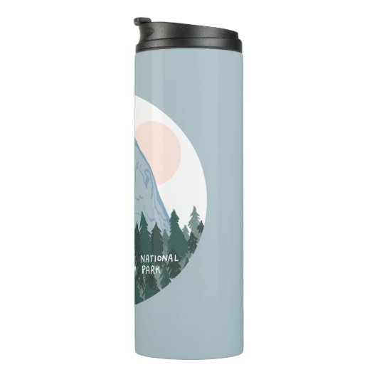 ヨセミテナショナルパークハーフドームブルー タンブラー (回転右)