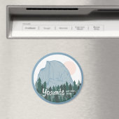 ヨセミテナショナルパークハーフドームブルー マグネット (インサイチュ (食洗機))