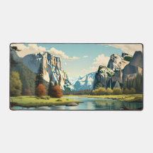 ヨセミテナショナルパークハーフドームヴィンテージアート