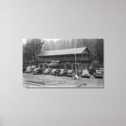 ヨセミテナショナルパークベアークリークロッジ キャンバスプリント (正面)