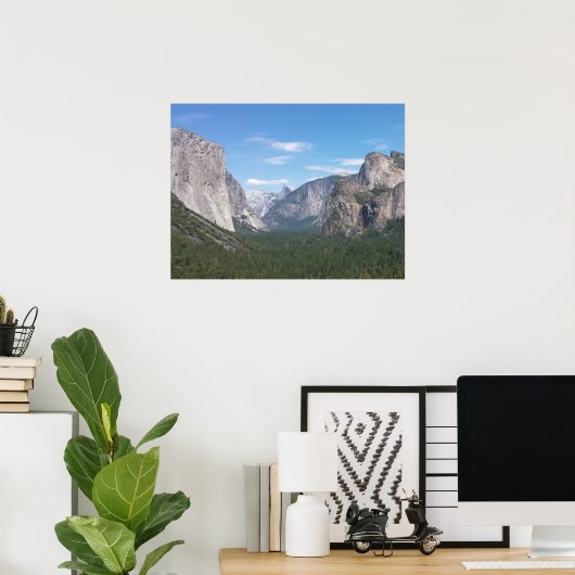 ヨセミテナショナルパークマウンテンバレーシーニック ポスター (ホームオフィス)