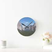 ヨセミテナショナルパークマウンテンバレーシーニック ラウンド壁時計 (ホーム)