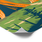 ヨセミテナショナルパークマリポサグローブカリフォルニア ポスター (角)