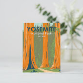 ヨセミテナショナルパークマリポサグローブカリフォルニア ポストカード (スタンド正面)