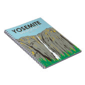 ヨセミテナショナルパークリボン滝カリフォルニア ノートブック (右側)