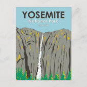ヨセミテナショナルパークリボン滝カリフォルニア ポストカード (正面)