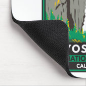 ヨセミテナショナルパークリボン滝カリフォルニア マウスパッド (コーナー)