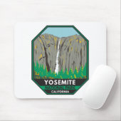 ヨセミテナショナルパークリボン滝カリフォルニア マウスパッド (マウス)