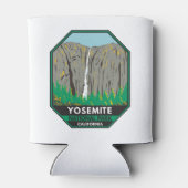 ヨセミテナショナルパークリボン滝カリフォルニア 缶クーラー (裏面)