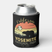 ヨセミテナショナルパークレトロサンセットマウンテン 缶クーラー (缶正面)