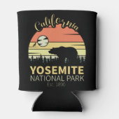 ヨセミテナショナルパークレトロサンセットマウンテン 缶クーラー (裏面)