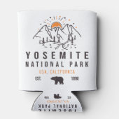 ヨセミテナショナルパークレトロサンセットマウンテン 缶クーラー (裏面)