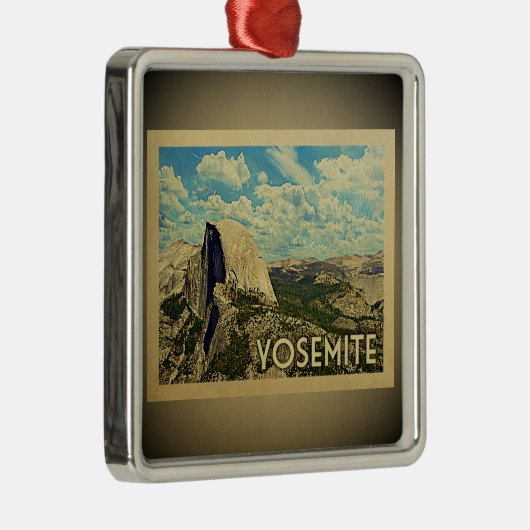 ヨセミテナショナルパークヴィンテージトラベルオーナメント メタルオーナメント (右)