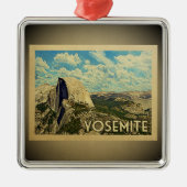 ヨセミテナショナルパークヴィンテージトラベルオーナメント メタルオーナメント (正面)