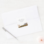 ヨセミテナショナルパーク結婚式の引き出物サンキュー スクエアシール (封筒)