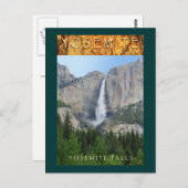 ヨセミテナトルパークカリフォルニアヨセミテ滝ズ – ポストカード (正面/裏面)