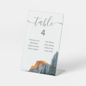 ヨセミテハーフドームのサンセット座席表 台座サイン (正面)