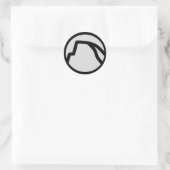 ヨセミテハーフドームステッカー ラウンドシール (バッグ)