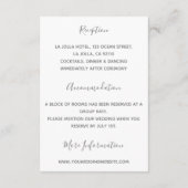 ヨセミテハーフドーム結婚サンセット エンクロージャーカード (裏面)