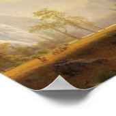 ヨセミテバレーを見上げる – Albert Bierstadt ポスター (角)