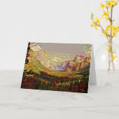 ヨセミテバレーアートノートカード カード (黄色い花)