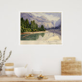 ヨセミテバレーカリフォルニアのビュー ポスター (キッチン)