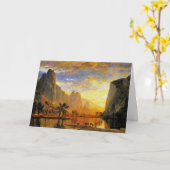 ヨセミテバレーバイアルバートビエルシュタット カード (黄色い花)