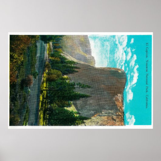 ヨセミテバレーヨセミテ，カリフォルニア州，エルキャピタン ポスター (正面)