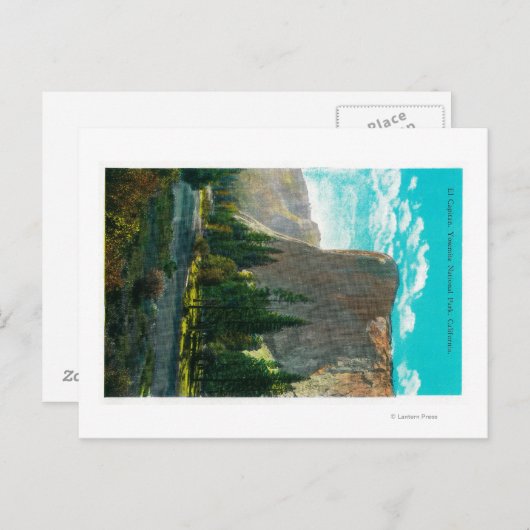 ヨセミテバレーヨセミテ,カリフォルニア州,エルキャピタン ポストカード (正面/裏面)