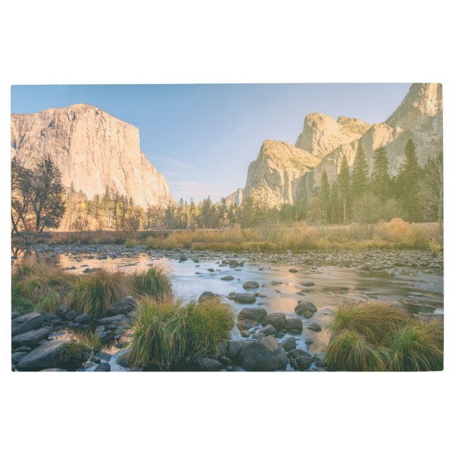 ヨセミテバレー夕べ メタルプリント (正面)