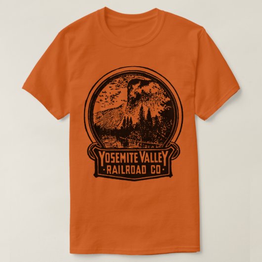 ヨセミテバレー鉄道 Tシャツ (デザイン正面)