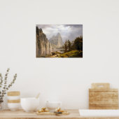ヨセミテバレーAlbert Bierstadt Merced River ポスター (キッチン)