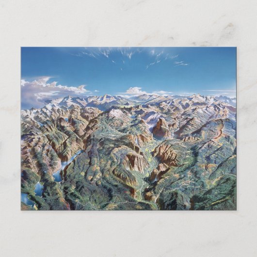 ヨセミテパノラマ ポストカード (正面)