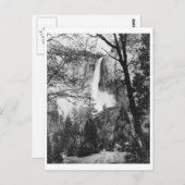 ヨセミテブライダルヴェール秋ヴィンテージカリフォルニア ポストカード (正面/裏面)