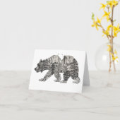 ヨセミテベア カード (黄色い花)