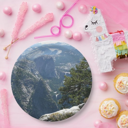 ヨセミテマウンテンビューinヨセミテ国立公園 ペーパープレート (パーティー)