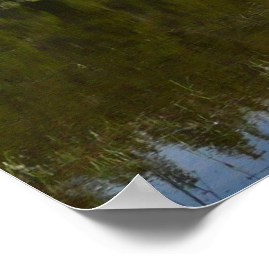 ヨセミテレイク反射 ポスター (角)