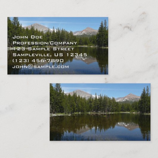 ヨセミテレイク反射 名刺 (正面/裏面)