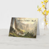 ヨセミテワイルダネス滝ファーザーズデイカード カード (黄色い花)
