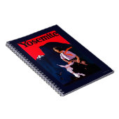 ヨセミテヴィンテージポスターヨセミテ(カリフォルニア州) ノートブック (右側)