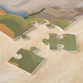 ヨセミテヴィンテージポスター ジグソーパズル (側面)