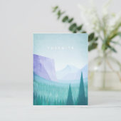 ヨセミテヴィンテージ旅行ポスター – アートポストカード ポストカード (スタンド正面)