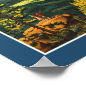 ヨセミテヴィンテージ旅行ポスター ポスター (角)