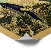 ヨセミテヴィンテージ旅行ポスター ポスター (角)