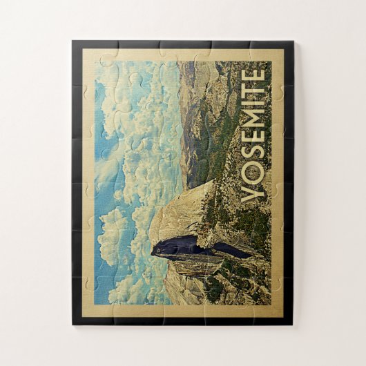 ヨセミテヴィンテージ旅行 ジグソーパズル (縦)